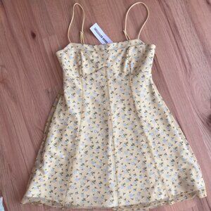 Yellow floral dress NWT